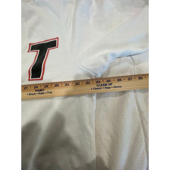 B.J. Frog Long Sleeve Looney Tunes Cotton Cardigan Sweater Cream Women's Size 42 - Picture 7 of 7